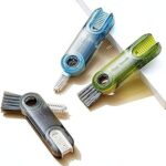 مجموعة فرش تنظيف فجوات غطاء الأكواب 3 في 1،