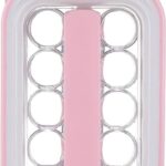 زجاجة صنع مكعبات ثلج من البلاستيك مع 17 فتحة - بينك