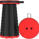 كرسي سفر من البلاستيك محمول وقابل للطي والسحب