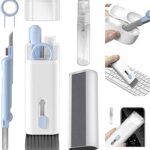 مجموعة تنظيف الالكترونيات متعددة الوظائف 7 في 1 مع فرشاة وقلم 3 في 1 لتنظيف ايربودز وسماعة الاذن واللاب توب والموبايل والشاشة والكيبورد