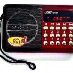 راديو عالي الجودة مع فتحات لبطاقة تي اف وUSB لون أسود