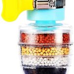 فلتر حنفية مياه من الكربون النشط من اكريزا، خرطوشة تنقية مياه بواجهة عالمية مطورة (6 طبقات تنقية)