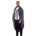 ⁦بطانيه قابله للارتداء رمادي⁩ - الصورة ⁦5⁩