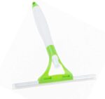 مساحة مطاطية صغيرة لتنظيف الأرضيات والنوافذ ، ممسحة مياه زجاجية صغيرة مع بخاخ ماء وفتحة، قطعة واحدة، لون عشوائي - Image 3