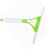 مساحة مطاطية صغيرة لتنظيف الأرضيات والنوافذ ، ممسحة مياه زجاجية صغيرة مع بخاخ ماء وفتحة، قطعة واحدة، لون عشوائي - Image 6