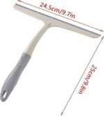 فرشاة تنظيف الزجاج متعددة الوظائف، مقشطة لتنظيف النوافذ والمكتب والجدران والزجاج مع مساحة مطاطية - أداة تنظيف منزلية متينة وفعالة، مقاس 24 سم. - Image 3