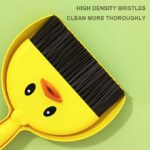 مجموعة مكنسة وجاروف ، مكنسة يدوية صغيرة بشعيرات ناعمة، قطعة لتنظيف لوحة المفاتيح برسوم كرتونية وسطح المكتب ومن أدوات المطبخ ومخلفات الحيوانات الأليفة - Image 4