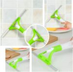 مساحة مطاطية صغيرة لتنظيف الأرضيات والنوافذ ، ممسحة مياه زجاجية صغيرة مع بخاخ ماء وفتحة، قطعة واحدة، لون عشوائي - Image 8