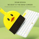 مجموعة مكنسة وجاروف ، مكنسة يدوية صغيرة بشعيرات ناعمة، قطعة لتنظيف لوحة المفاتيح برسوم كرتونية وسطح المكتب ومن أدوات المطبخ ومخلفات الحيوانات الأليفة - Image 3