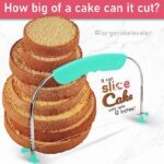 اداة تسوية الكيك قابلة للتعديل ومرقمة لتسوية الطبقات. قاطع تزيين الكيك وملحقات للتقطيع. اجعل شرائح كعكتك مثل المحترفين. لوازم وأدوات الخبز. - Image 2