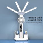 اباجوره مكتب ليد مع مروحه و ساعه - Image 2