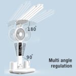 اباجوره مكتب ليد مع مروحه و ساعه - Image 3