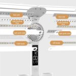 اباجوره مكتب ليد مع مروحه و ساعه - Image 5