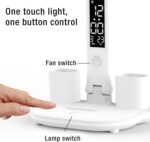 اباجوره مكتب ليد مع مروحه و ساعه - Image 7